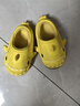 LATE TIME儿童棉拖鞋秋冬女童室内静音防水防滑棉拖鞋家居亲子宝宝鲨鱼棉鞋 黄色 内长15cm 【150】适合脚长约14cm 实拍图