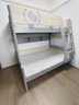 七彩元素（QICAIYUANSU） 高低床上下铺床儿童床男女孩双层子母床实木高箱体储物小户型床 D爬梯高低床+书架+5CM床垫*2 下铺1.5*1.9米 上铺1.2*1.9米 实拍图