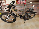凤凰（Phoenix）山地自行车成人男女学生青少年减震变速越野公路通勤车山地车 26寸白蓝刀轮 30速数字指拨（前中后全轴承） 实拍图