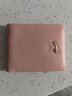 稻草人（MEXICAN）头层牛皮竖款横款钱包女折叠简约女士钱包迷你清生日礼物送女生 粉色横款A 实拍图
