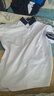 中小学生校服内搭短袖T恤夏季休闲高中生白色上衣polo衫高中班服 白色藏蓝领白边 175 实拍图