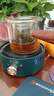 正扬电陶炉煮茶壶套装家用玻璃煮茶器侧把泡茶壶耐高温小型茶炉烧水壶 电热炉（青黛）+直觉壶 实拍图