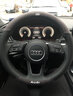 酷义奥迪a4l方向盘套A6L A3 Q5L Q3 Q2L A8 Q7翻毛皮超薄汽车四季把套 奥迪-半翻毛皮【时尚黑】圆形 实拍图