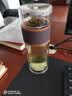 佐卡佳（zuo kaja）茶水分离泡茶杯办公室家用耐热过滤茶叶双层玻璃杯大容量车载水杯 木纹色340ml 实拍图