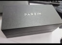 帕森（PARZIN）偏光太阳镜男 经典蛤蟆镜框型时尚飞行员款 开车驾驶墨镜男8008 黑框黑灰片 实拍图