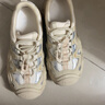 骆驼（CAMEL）丑萌登山鞋女时尚撞色户外休闲鞋 L24S076620 米/银/黄 36 实拍图