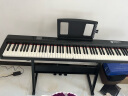 特伦斯电钢琴88键折叠钢琴便携式智能电子钢琴考级家用X88E成人儿童教学 炫酷黑+三踏板+升降原装琴架 晒单实拍图