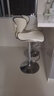 科润吧台椅升降前台酒吧椅现代简约家用凳子转椅北欧收银台高脚凳吧凳 【顶配牛皮】米白-亮镜面底盘-3级气杆 镜面底盘+3级防爆气杆 实拍图