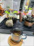 鹅笙记禅意茶桌陶瓷摆件茶宠仿石头装饰品茶台办公室桌面水培花器 止语 实拍图