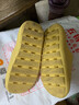 麦乐朵浴室拖鞋女夏天家居家用室内卫生间洗澡漏水镂空速干防滑凉拖鞋男 黄色【漏水加厚底】 37-38码 实拍图