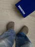BIRKENSTOCK勃肯德国进口男女款牛皮绒面革软底Boston包头拖鞋 灰色常规版0560771 41 实拍图