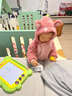 戴维贝拉（DAVE＆BELLA）童装防水保暖宝宝棉袄男童儿童棉服女童外套冬季棉衣冬装夹棉衣服 灰粉色【现货】DB4237680 100 cm（建议身高90-100cm） 实拍图