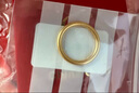 中国黄金古法素圈戒指男女款足金情侣对戒3D硬金三生三世指环生日礼物 【古法】13号 约1g 实拍图