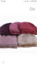 克沃兹（KWOZI）中老年人女士帽秋冬针织毛线老人帽子女冬季奶奶妈妈帽围巾两件套 香芋色二件套 实拍图