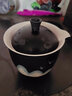 雅轾茗品 远山侧把壶单壶茶壶创意不锈钢滤网泡茶壶家用茶具黑陶 粗陶窑变远山-手抓壶 实拍图