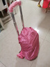 中小学生书包拉杆架书包通用男女爬楼梯可折叠六轮手拉拖车架子 黑色加高加宽大轮（可折叠爬楼） 实拍图