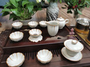 琅庭琊坊 汝窑功夫茶具套装家用高档办公室茶壶盖碗中式茶杯泡茶壶整套 汝窑大套组【国色天香-大】月白款-送六君子 实拍图
