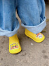 巴布豆儿童雨鞋男童女童夏季小孩水鞋宝宝雨鞋 黄色 150码 晒单实拍图