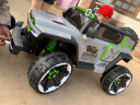 韦尼 坦克300儿童车超大双人座儿童电动车四轮儿童玩具车可坐人 高配灰|12V14A电池+皮座+普通轮 实拍图