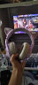 ONIKUMA 猫耳电竞游戏耳机头戴式 粉色电脑耳麦有线女生网红主播直播可爱台式笔记本吃鸡耳机带麦克风话筒 紫色猫耳朵耳机（单圆孔版） 实拍图