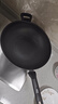 爱仕达不粘锅炒锅平底电磁炉炒菜锅无烟少油硬氧耐磨不沾炒菜锅 黑色 升级无油烟款 32cm 实拍图