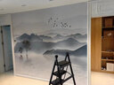 新福壁海定制壁布3D现代中式山水电视背景墙壁纸客厅装饰墙纸影视墙布壁画 实拍图