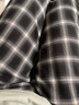 浪莎黑白格子裤子女裤春夏季高腰垂感网红宽松直筒休闲阔腿裤 晒单实拍图