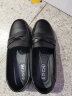 宜驰（EGCHI）女鞋子单中老年妈妈鞋子女士皮鞋乐福鞋 H7523 黑色 37 实拍图