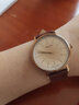 聚利时（Julius）品牌复古简约情侣皮带手表大小表盘男女款生活防水石英腕表JA-814 咖色小款 实拍图