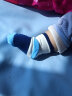 南极人婴儿袜子 新生儿宝宝棉质袜子男女童袜子儿童地板袜四季蓝色款 M 实拍图