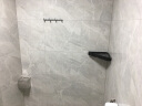 摩恩（MOEN） 卫生间挂件浴巾架毛巾杆毛巾架浴室太空铝挂件珂龙系列黑色 置物篮附刮水器(黑色） 实拍图