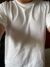 网易严选200g重磅纯棉T恤5A级抑菌不易变形耐水洗夏季短袖男女同款送男生 本白色 L 实拍图