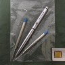英雄经典老款英雄50不锈钢光面按动圆珠笔 全钢G2标准圆珠笔芯按动出芯 黑色笔芯【3支装】 实拍图