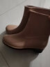 回力雨鞋女士时尚户外中筒防水雨靴水鞋胶鞋雨靴套鞋 HXL523卡其39码 实拍图