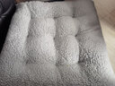 钟爱一生坐垫屁垫椅子坐垫学生椅垫加厚保暖毛绒椅子垫座椅垫办公室屁垫子 羊羔绒胖子垫_浅灰色 50*50cm 实拍图