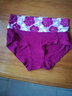 莫代尔女士内裤女高腰收腹提臀纯棉无痕抗菌透气大码女式三角内裤短裤头 1566酒红 2XL (175/105) 实拍图