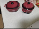苏氏陶瓷创意双耳带盖汤盅炖罐汤煲盅陶瓷2个装（红棕小汤盅350毫升左右） 实拍图