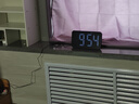 三每简约客厅台钟电视柜座钟LED电子钟表大屏挂钟桌面时钟日期夜光G50 酷炫黑 实拍图