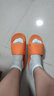 乐拖浴室拖鞋男夏季室内家用洗澡防滑情侣居家居软底简约凉拖鞋女夏天 橙色 38-39 (适合37-38的脚穿) 实拍图