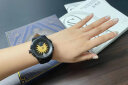 史尼嘉（sniica） 太阳之子手表全自动镂空机械表防水钢带腕表欧美潮流时尚大表盘手表男 达芬奇8026M-间棕赤金 实拍图
