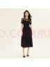 歌莉娅预售| 夏季新品  压褶短袖蛋糕裙  194K4BBI0 B00黑色（预计5月6日发货） F（预计5月6日发货） 晒单实拍图