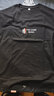啄木鸟【2件装】夏季短袖T恤男士纯棉宽松大码半袖体恤男装上衣服打底衫 T319黑色+T519黑色 3XL （160-180斤） 实拍图