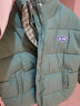 镜莎秋女生羽棉袄绒服女学生新款韩版加厚格子面包服棉衣女棉衣外套女 绿色 均码 实拍图
