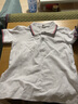 功夫蚂蚁儿童白色短袖T恤学生翻领衬衣中大童polo衫男女童夏季校服棉上衣 白色-织带款 130 实拍图
