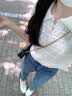 韩璐娇（hanlujiao）连衣裙女装夏季2026新款搭配一整套奶系穿搭气质显瘦牛仔裙子夏天 套装（配吊带+腰带） M 【建议95-108斤】 实拍图