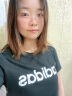 adidas阿迪达斯短袖女T恤女装 夏新款运动服棉质舒适休闲上衣高尔夫T恤 纯棉黑色 GP7138 M(165/88A) 实拍图