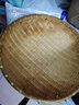 小栱枝  手工竹编制品竹簸箕竹筐篮竹筛子馒头收纳箩筐水果洗菜农家用沥水 A款外径35cm高12.5cm 实拍图