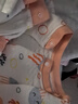 舒贝怡婴儿衣服新生儿连体衣保暖男女童可爱爬爬服满月宝宝周岁哈衣粉80 实拍图