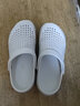 TOPULAIFU 凉鞋男洞洞鞋男 2022夏季时尚韩版休闲拖鞋男户外涉水海边包头沙滩鞋潮 0916-米白 40 实拍图