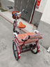 永久老年人力三轮车脚踏脚踩脚蹬车自行车轻便小型成人 20寸红色带人款-液压减震 单链条 实拍图
